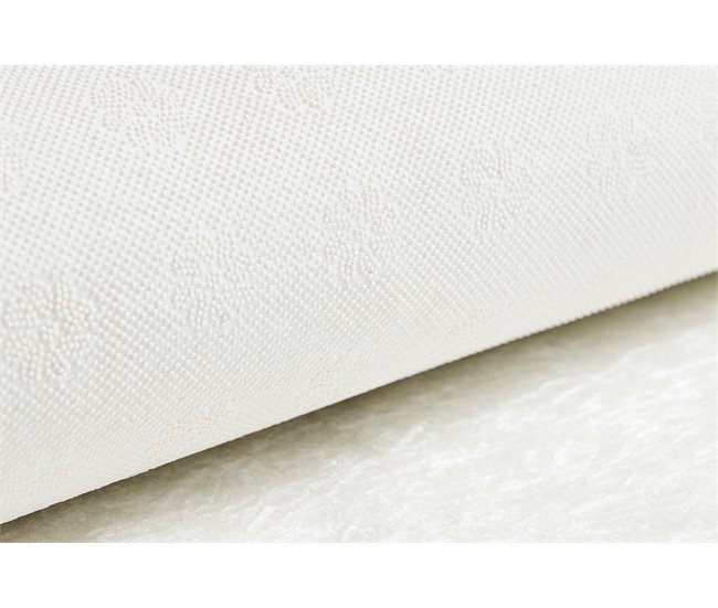 Alfombra lavable ANDRE 1150 Hojas monstera cubo 120x170 Blanco