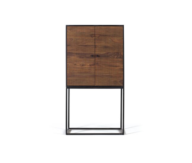 Alacena 2 puertas de madera de palisandro - GINER Y COLOMER Multicolor