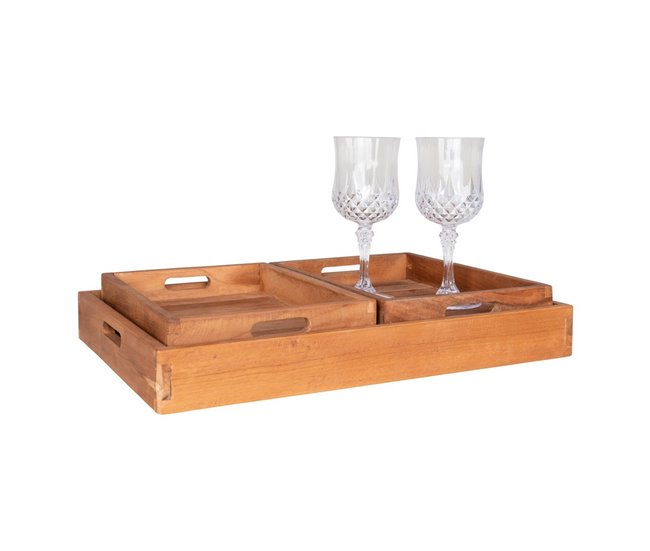 Bandeja Faro, Madera Marron