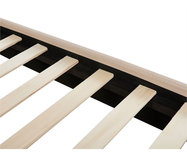 Beliani Cama Poliéster AMBASSADOR 192x216 Beige