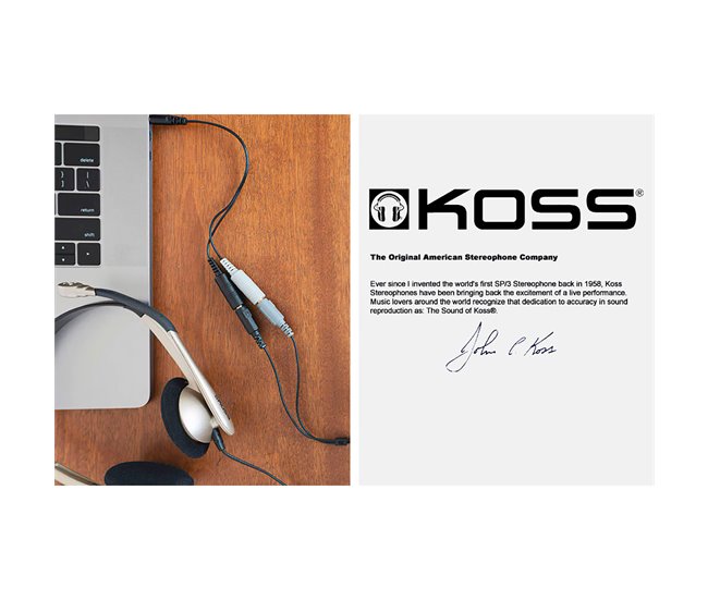 Auriculares con cable KOSS CS100 Beige