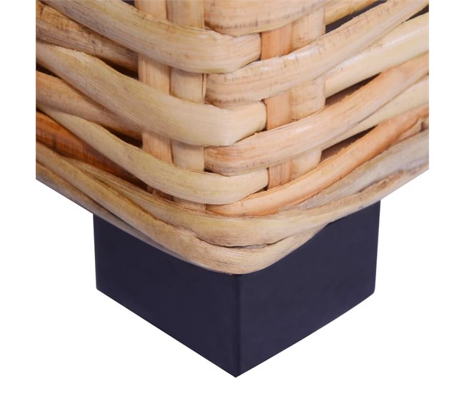 Juego de sofás de 27 piezas ratán natural Marron