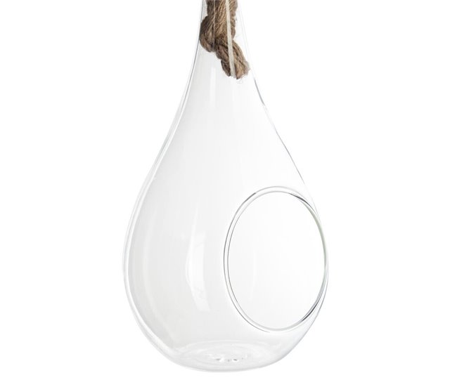 Well Home Gota de vidrio + cuerda H25 Transparente