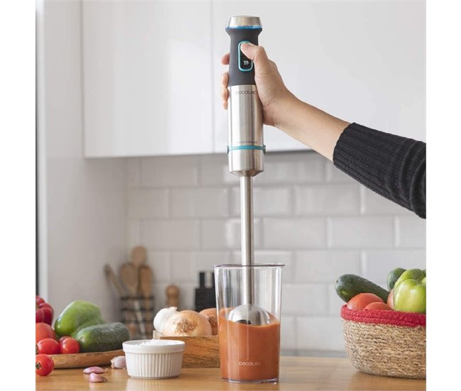 Batidora de mano Power TitanBlack 1200 XL Cecotec Inox