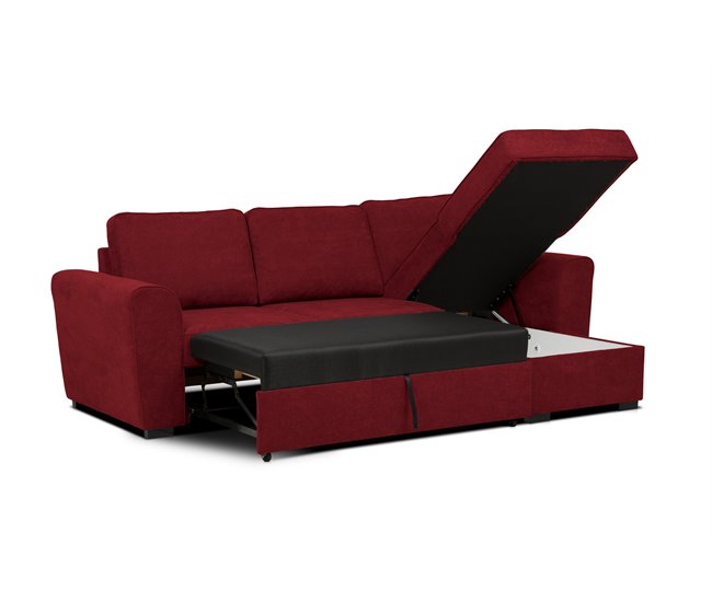 Chaise longue con cama ASTON Rojo