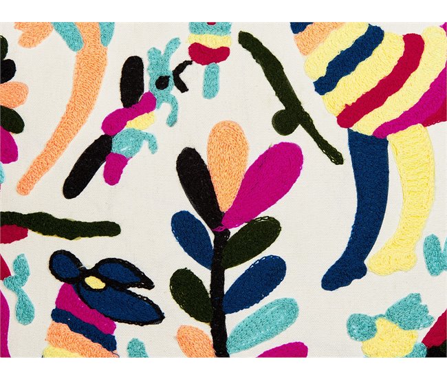 Beliani Cojín decorativo RAIGANJ Multicolor