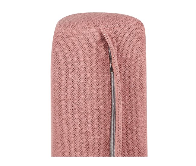 Beliani Chaise longue Poliéster NIORT Rosa