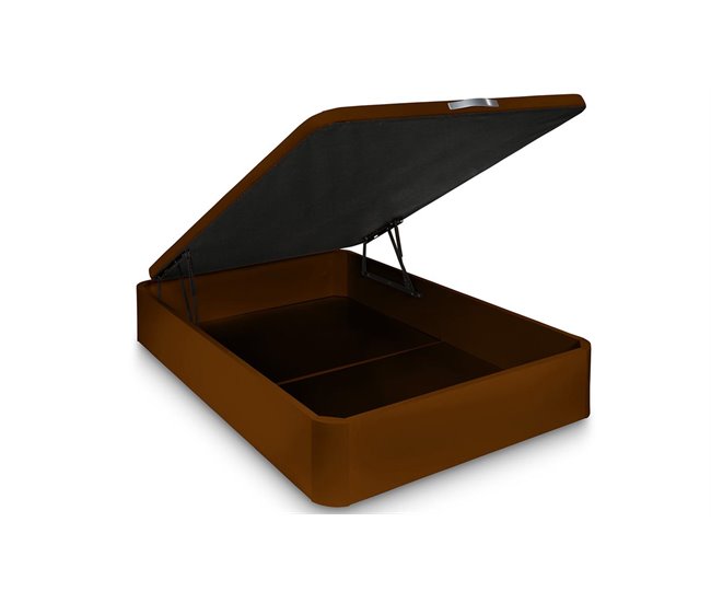 PACK CANAPÉ DE MADERA  + COLCHÓN VISCOELÁSTICO 150x190 Cerezo