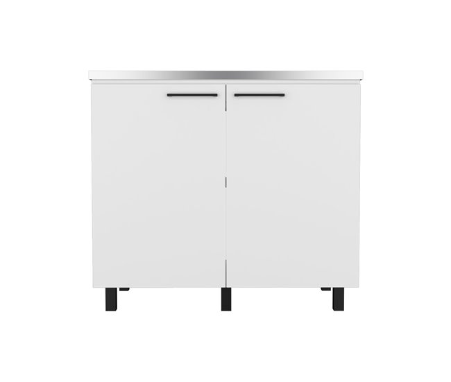 Fregadero de Cocina Nápoles, con 2 puertas Blanco
