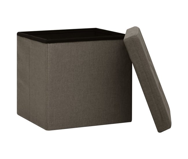 Taburetes De Almacenamiento Marron Claro