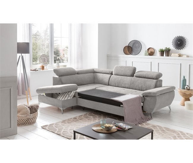 Rinconera con cama GISELA Gris Claro