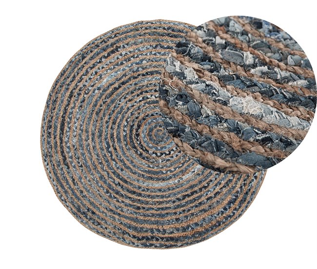 Beliani Alfombra de pelo corto MASLAK Gris