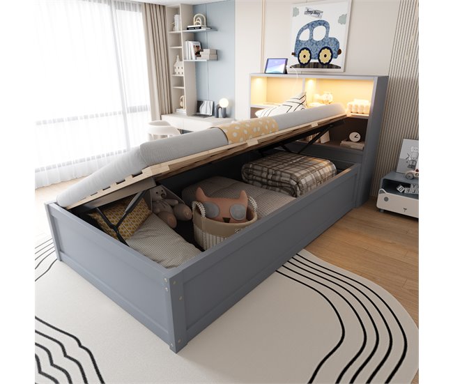 Canapés abatibles Gris