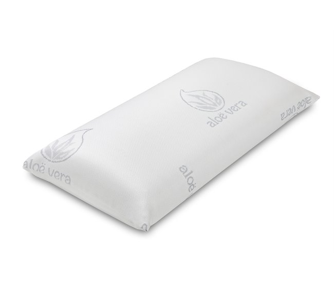 Pack de 2 Almohadas Viscoelásticas Con Tratamiento de Aloe Vera Blanco