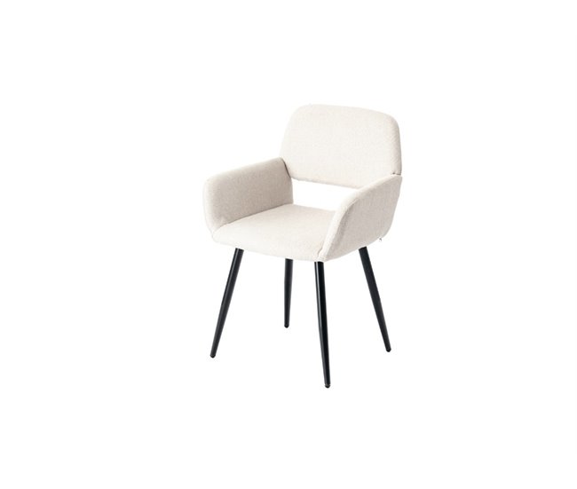 Juego de 2 sillas de comedor escandinavas Beige