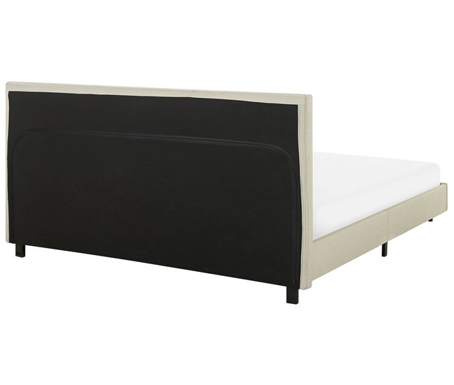 Beliani Cama de agua Poliéster ALBI 175x211 Beige