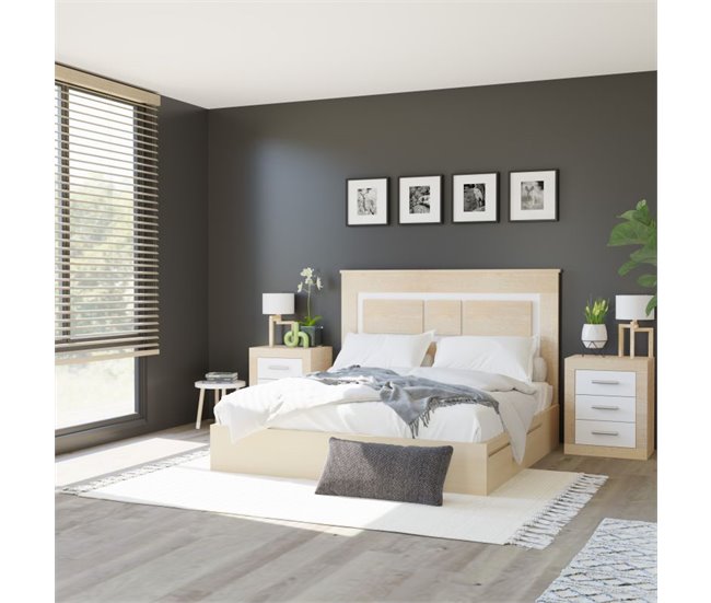 Dormitorio Kira 5C 160x3 Blanco