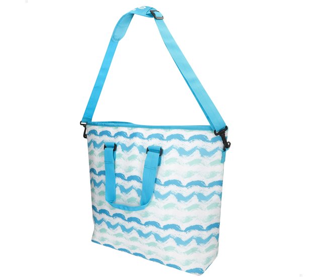 Aktive bolsa térmica 20L olas con asas y bandolera Azul