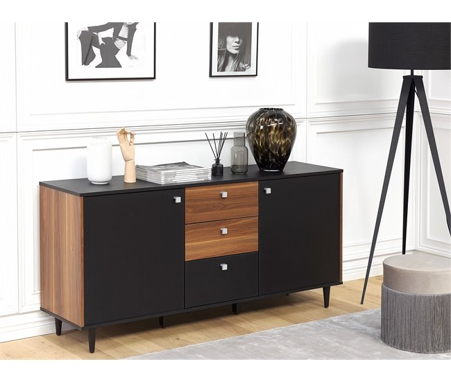 Beliani Aparador KURO Negro