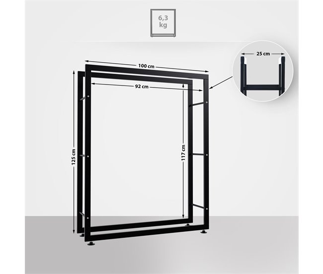 Leñero - Keri V2 - Metal 100 Negro