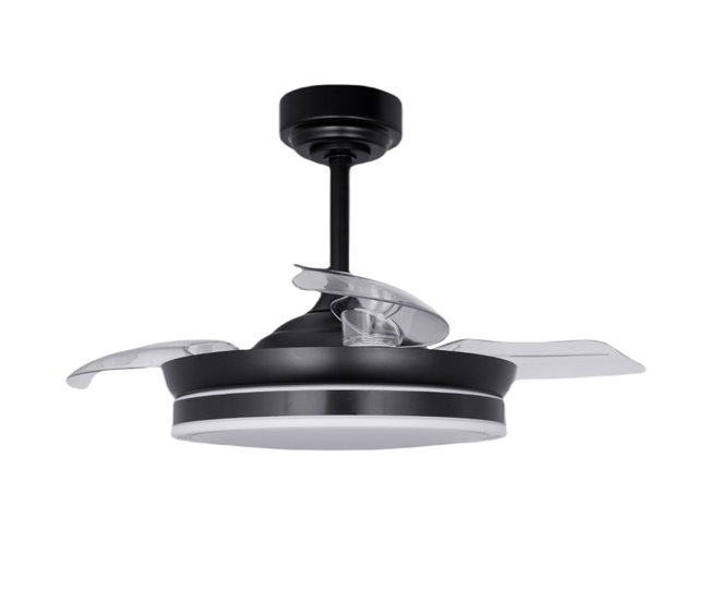 Ventilador De Techo Metal Serie Costa S Negro