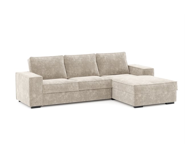 Chaise longue convertible en cama AZZURO Beige
