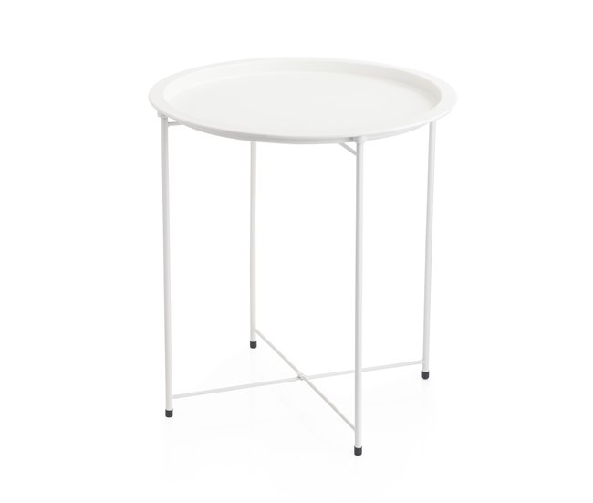 Mini mesa TRAY 50x47cm Blanco