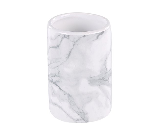 Beliani Conjunto de accesorios de baño ARAUCO Blanco