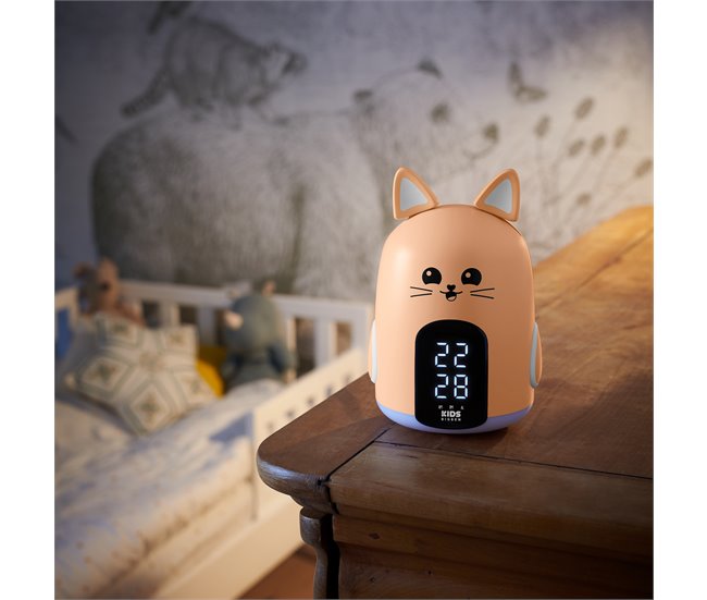 Reloj despertador y luz nocturna RKIDSCAT BIGBEN Crudo