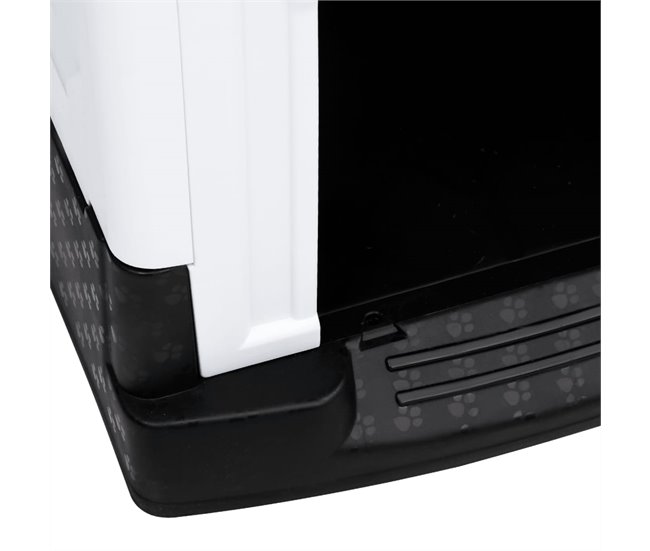 Caseta Para Perros Blanco/ Gris