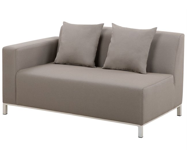 Beliani Conjunto de jardín BELIZE Gris Oscuro