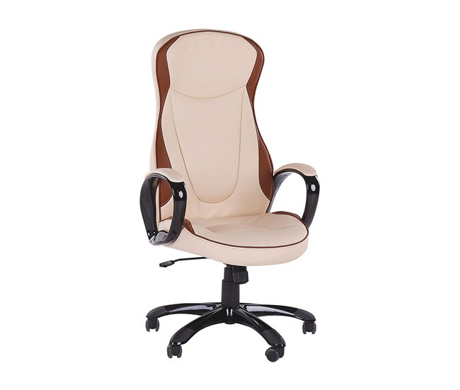 Beliani Silla ejecutiva FELICITY Beige