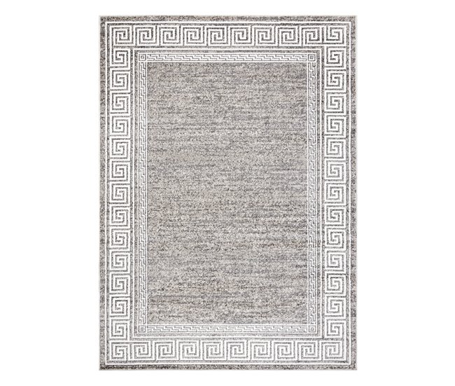Alfombra MATEO 8033/944 Moderna griego marco estructural 140x190 Beige