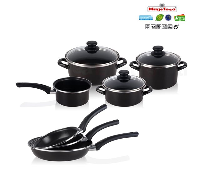 Batería de Cocina Magefesa KENIA Negro