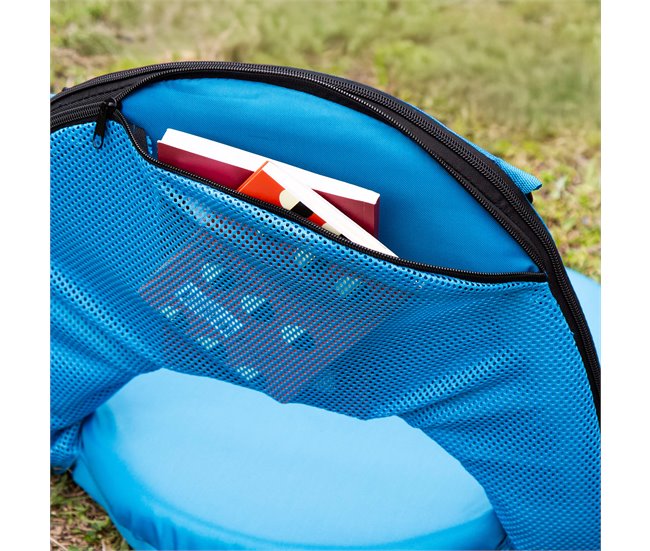 Aktive Asiento plegable con respaldo ajustable Azul