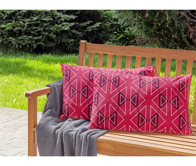 Beliani Cojín de jardín MEZZANO Fucsia