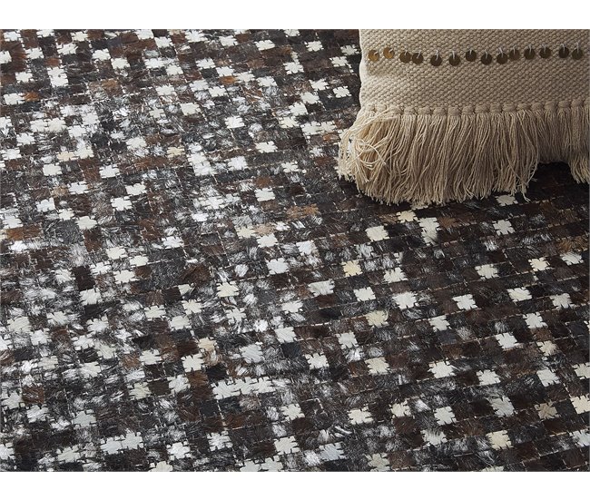 Beliani Alfombra de pelo corto AKKESE 160x230 Marron