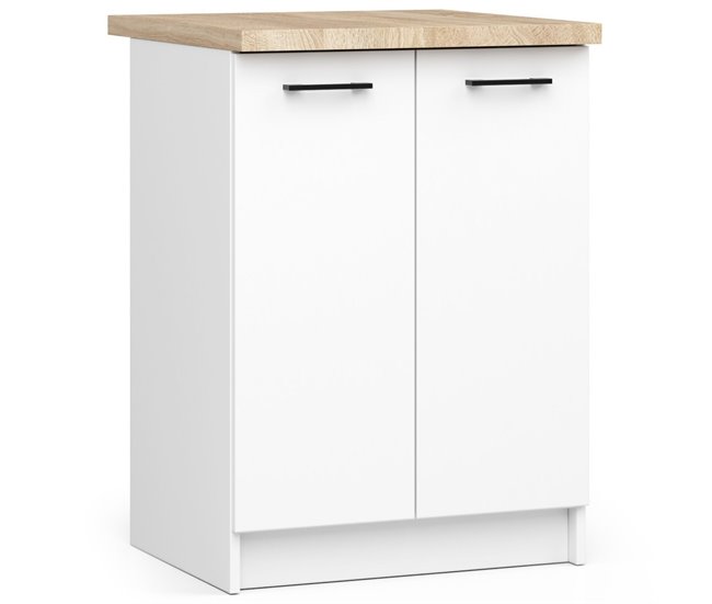 Armario de Cocina Independiente OLIWIA AKORD con 2 estantes 60 Blanco