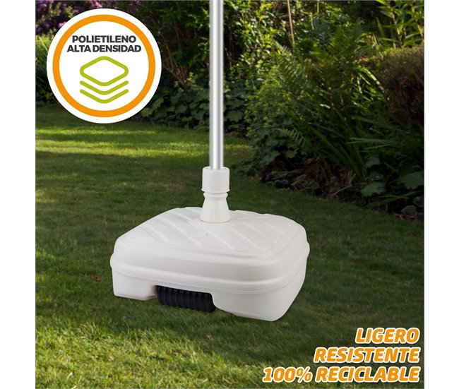 Base para sombrilla cuadrada blanca 33-48 mm Aktive Blanco