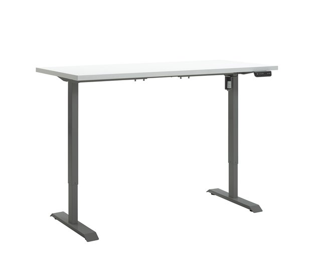 Mesa escritorio eléctrico elevable MUNICH Blanco