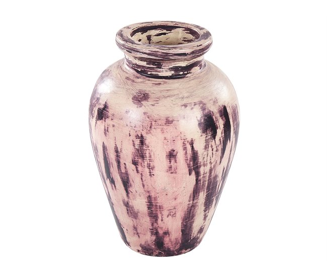 Beliani Jarrón decorativo AMATHUS Lavanda