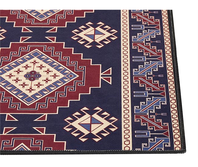 Beliani Alfombra de pelo corto KANGAL 80x240 Azul