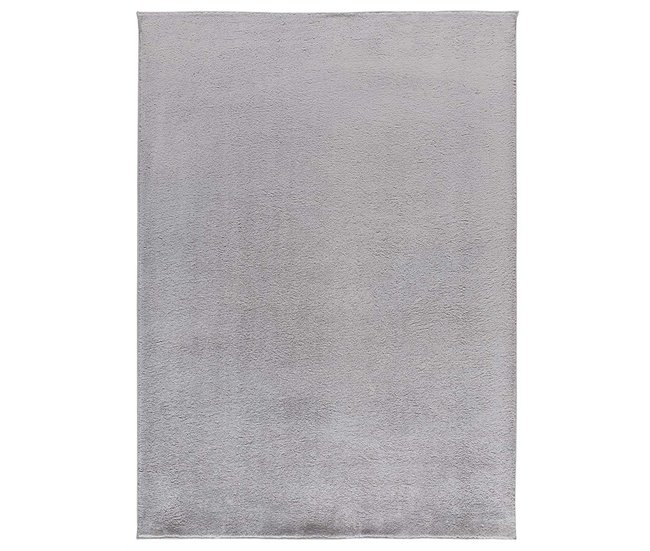 Alfombra lisa lavable CORALINE - ATTICGO 160x220 Plateado