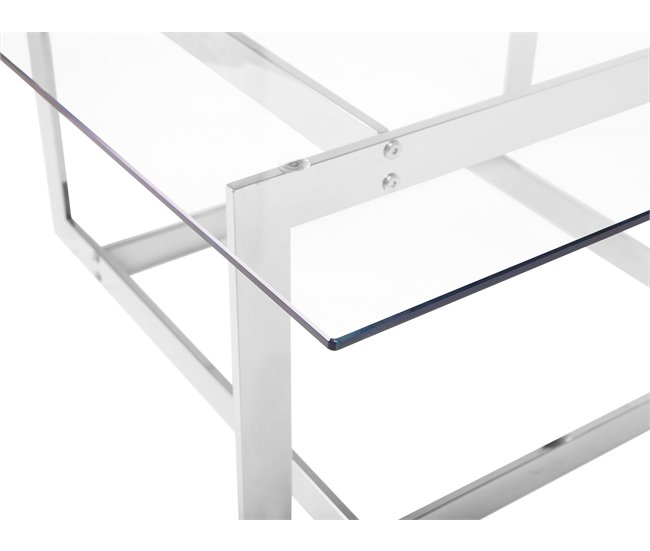 Beliani Mesa de centro CRYSTAL 80x80 Dorado