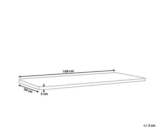 Beliani Cojines de asiento VIVARA Blanco/ Beige