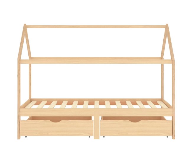 Estructura De Cama Infantil 206x97 Marron