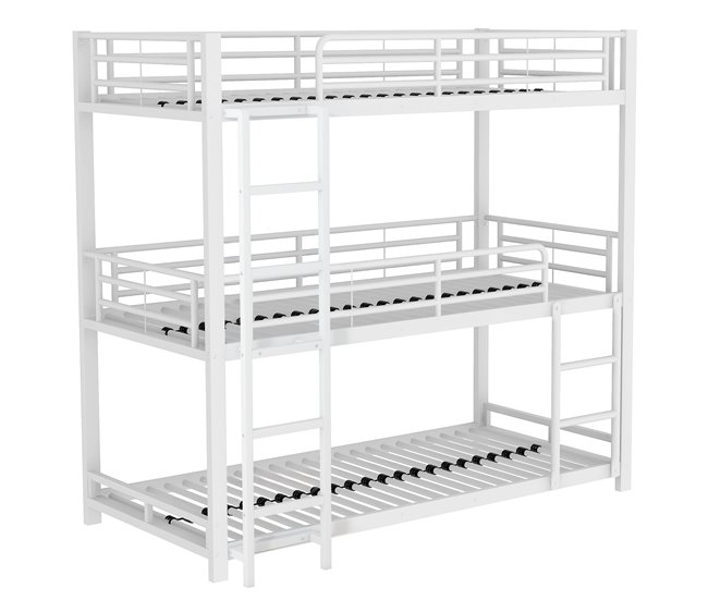 Cama litera 95x204 Blanco