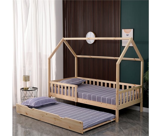 Cajón-cama de madera MARCEAU Natural