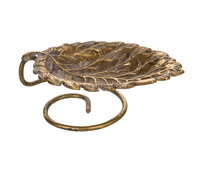 Bandeja hoja de metal Dorado