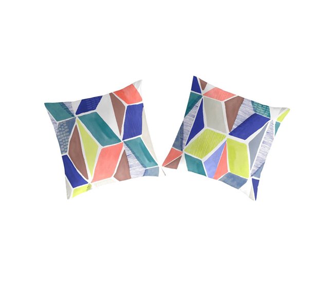 2 fundas de almohada MARAIS Azul